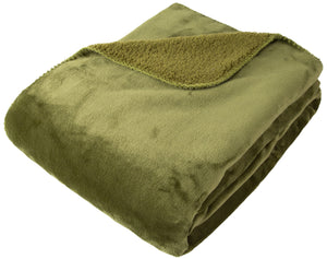 Softest Fleece Throw Olive 150x200