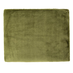 Softest Fleece Throw Olive 150x200