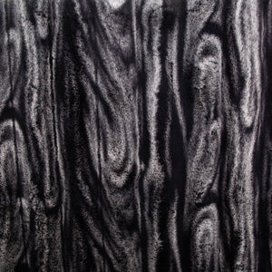 Charcoal Stripe Faux Fur Throw 150x200