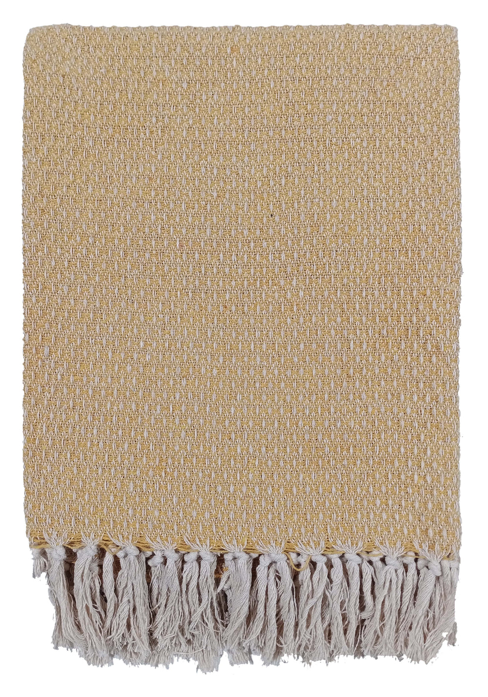 Dot Designpattern Recycled Yarn Mustard 130x180