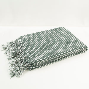 Raindrop Effect Throw Ivory/jade 130x180