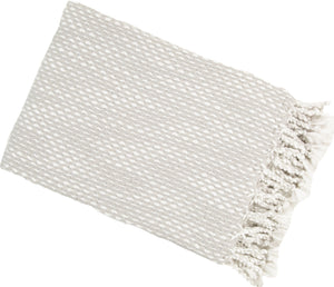 Raindrop Effect Throw Ivory/silver 130x180