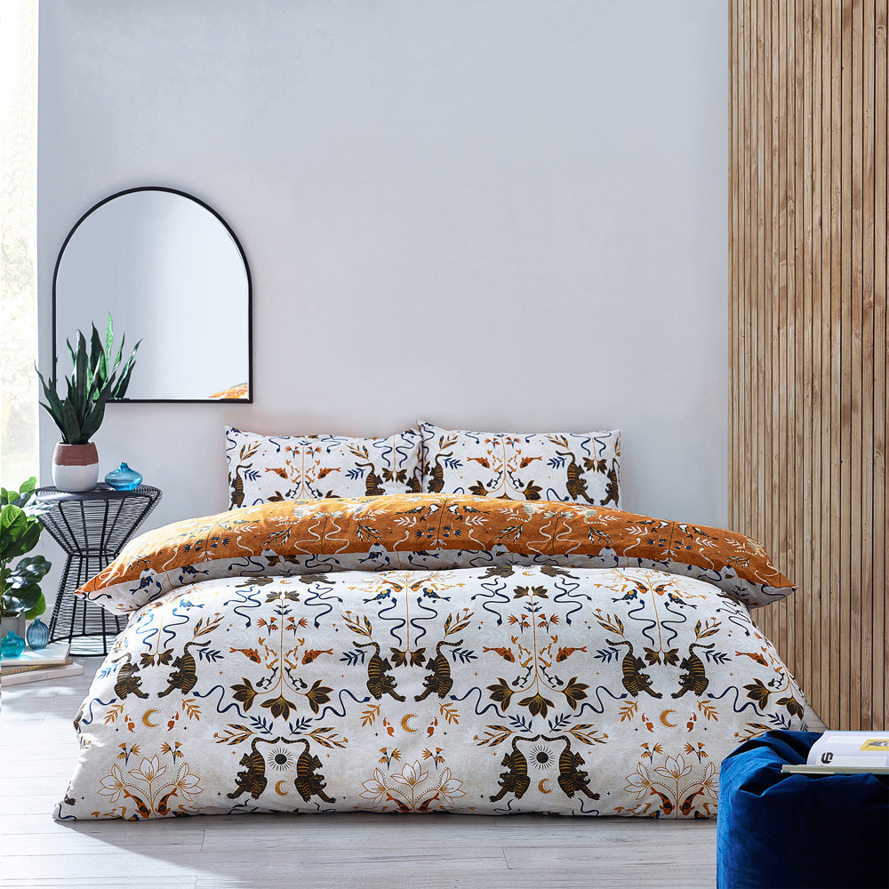 Tiger Fish King Size Duvet Set Multi - Canwell Interiors Limited - Riva
