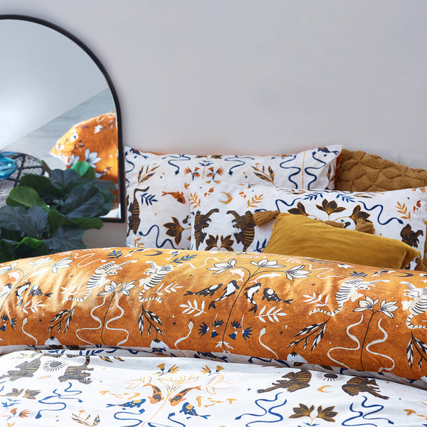 Tiger Fish King Size Duvet Set Multi - Riva