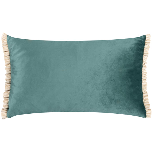 TILLY 30X50 FEATHER FILLED CUSHION DUCK EGG BLUE/PUMICE