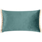 TILLY 30X50 FEATHER FILLED CUSHION DUCK EGG BLUE/PUMICE