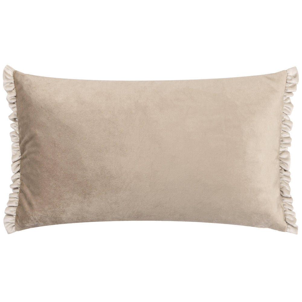 Tilly 30x50 Feather Filled Cushion Oyster & Lace - lifestyle