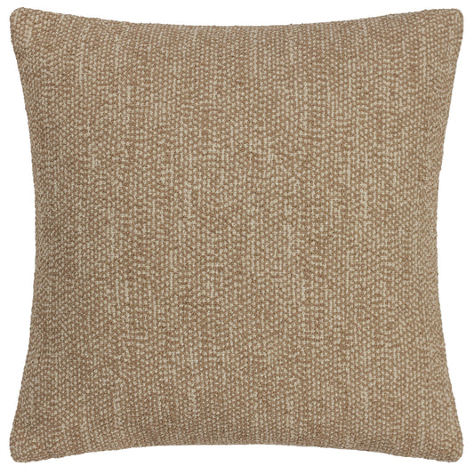 TIONA 50X50 FEATHER FILLED CUSHION TOFFEE/NOUGAT