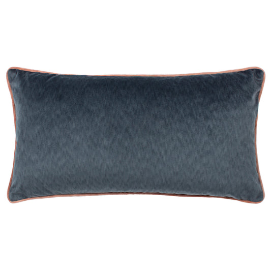 TORTO 30X60 FEATHER FILLED CUSHION SLATE BLUE/BLUSH