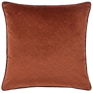 Torto 50x50 Feather Filled Cushion Russet/marsala Red