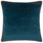 TORTO 50X50 FEATHER FILLED CUSHION TEAL/BRICK