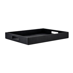 Tray Blane Black Croco Set of 2 (black) – Richmond Interiors