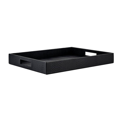 Tray Blane black croco set of 2 (Black)