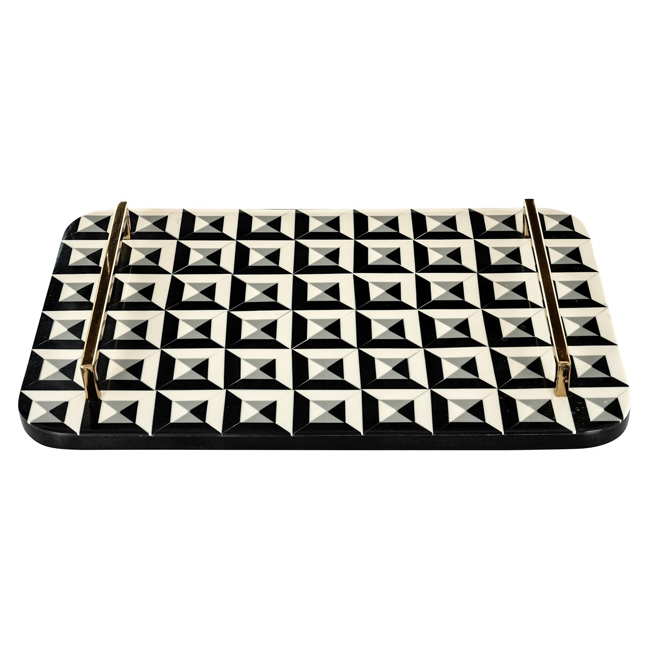 Tray Birte (Black/white)