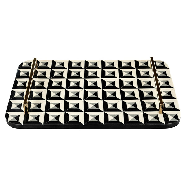 Tray Birte (black/white) – Richmond Interiors