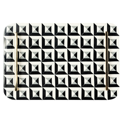 Tray Birte (Black/white)