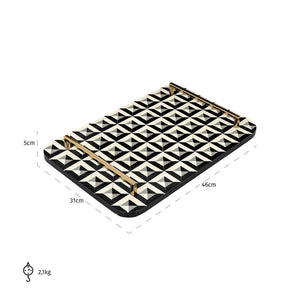 Tray Birte (black/white) – Richmond Interiors