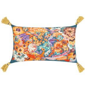 Traloa 30x50 Feather Filled Cushion Multi & Gold