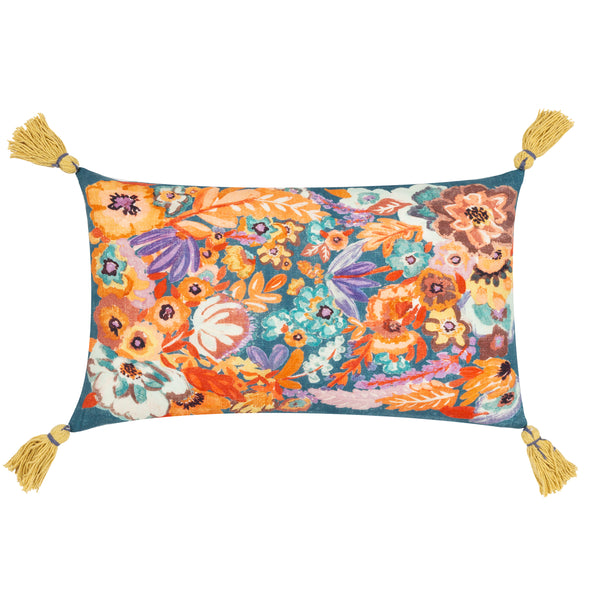 Traloa 30x50 Feather Filled Cushion Multi & Gold