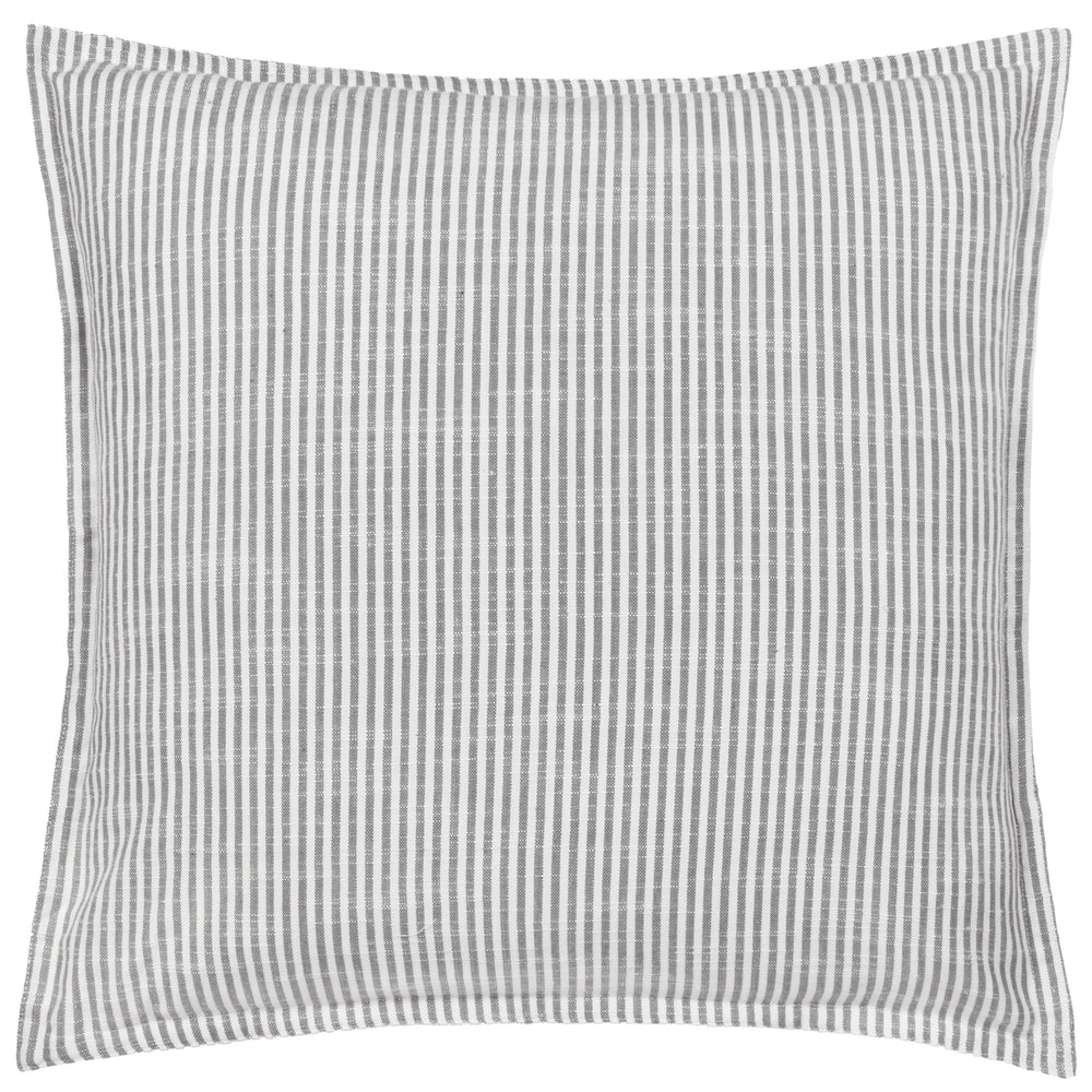 Truro Stripe 45x45 Feather Filled Cushion Grey