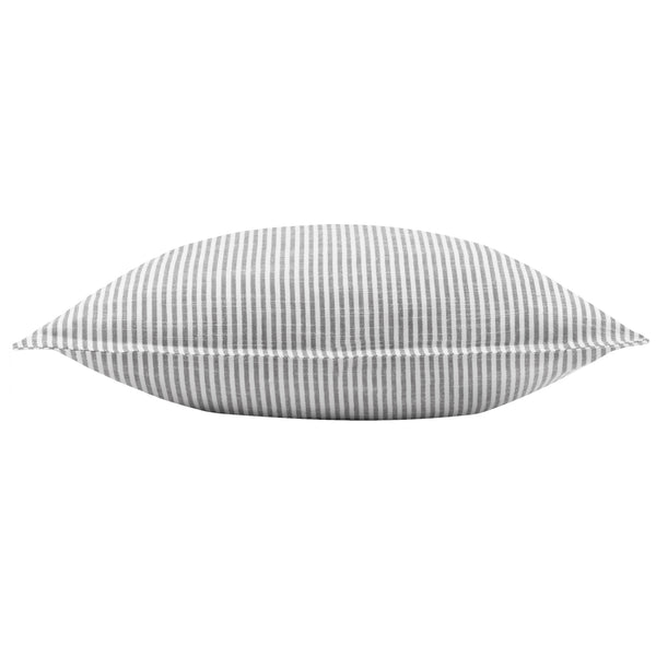 Truro Stripe 45x45 Feather Filled Cushion Grey - view 4