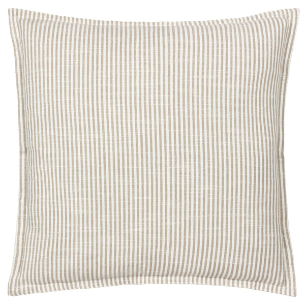 Truro Stripe 45x45 Feather Filled Cushion Natural