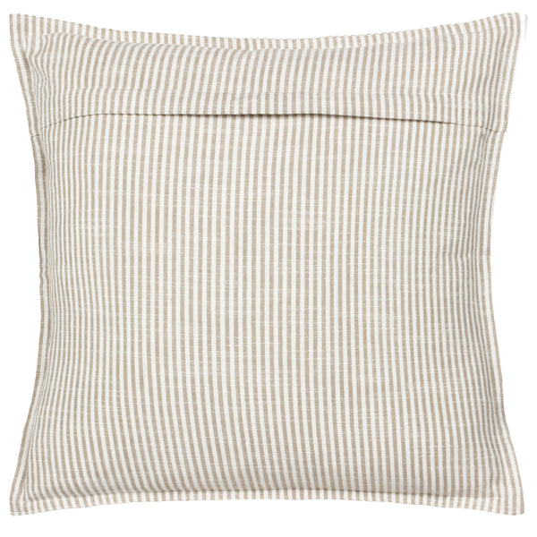 Truro Stripe 45x45 Feather Filled Cushion Natural - view 3