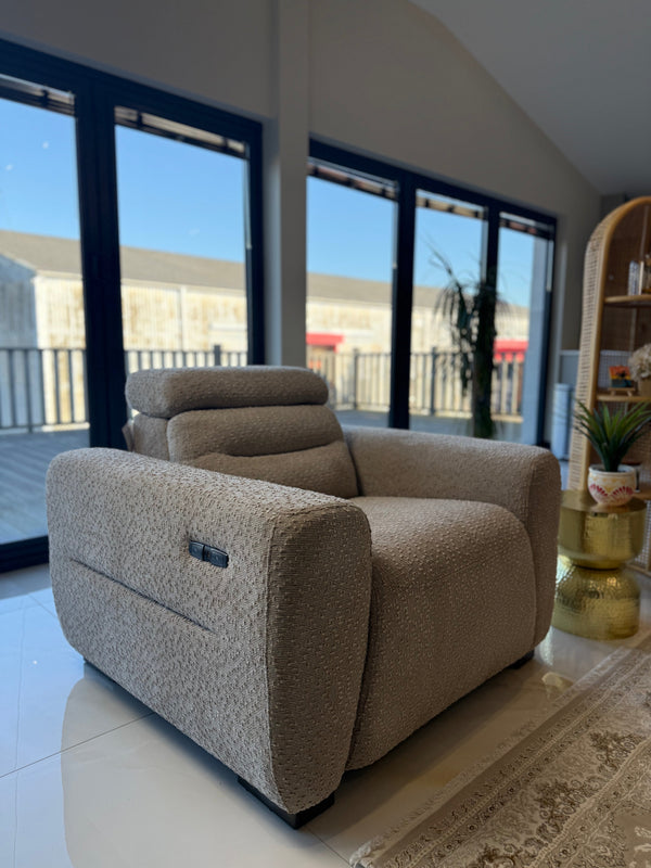 Tokyo Electric Recliner Beige Armchair - Xshowhome