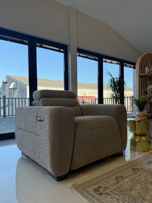 Tokyo Electric Recliner Beige Armchair - Xshowhome