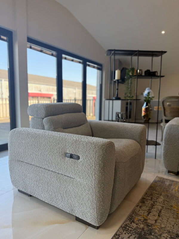 Tokyo Electric Recliner Grey Armchair - Xshowhome