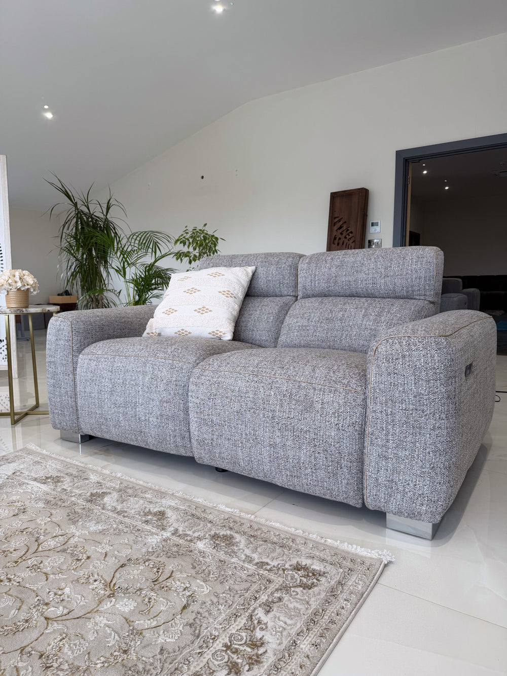 Toronto Electric Recliner Beige 2 Seater - Xshowhome