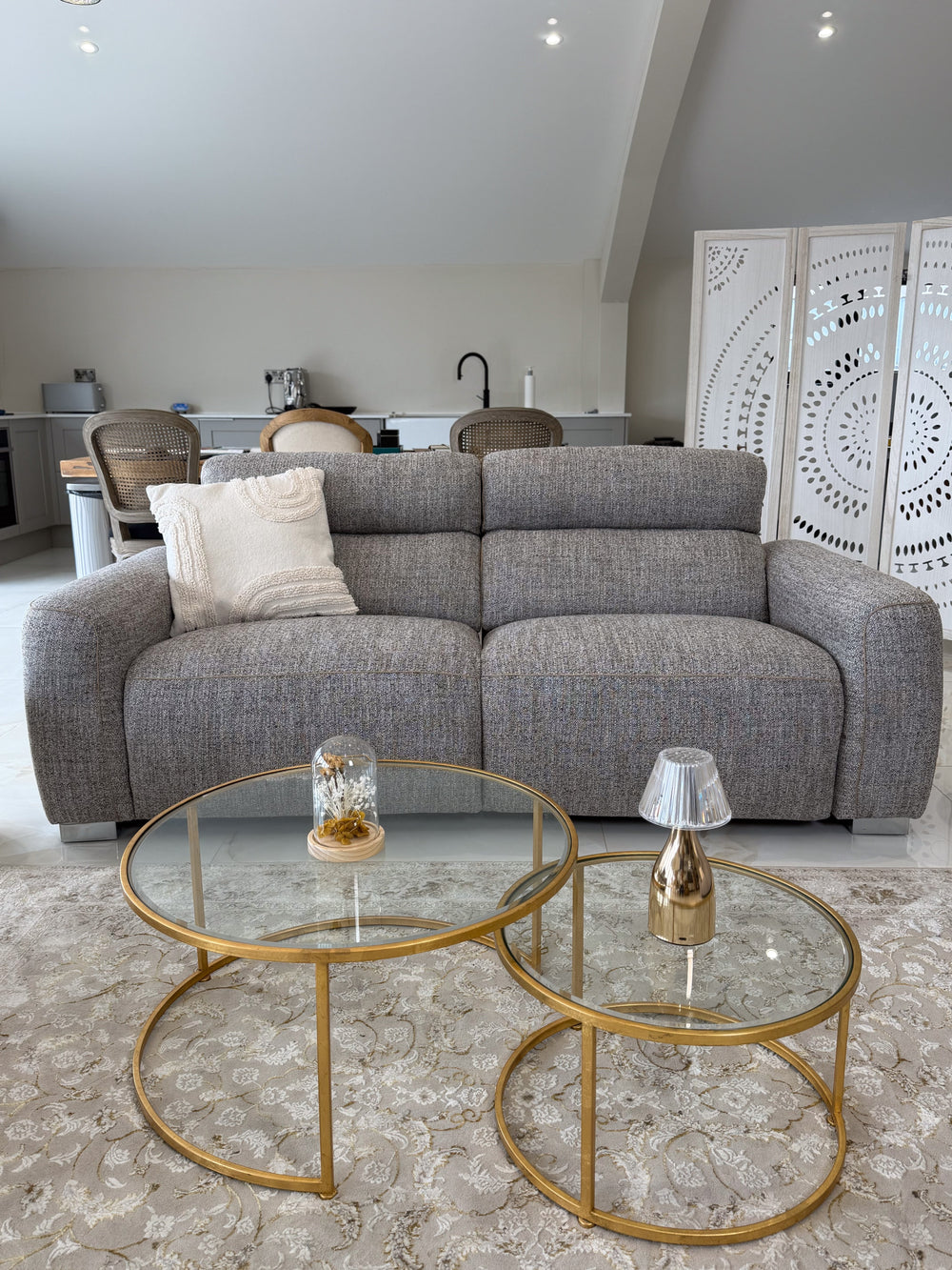 Toronto Electric Recliner Beige 3 Seater - Xshowhome