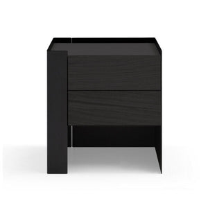 Tunica Bedside Table - Black Oak - Pair - Tommy Franks
