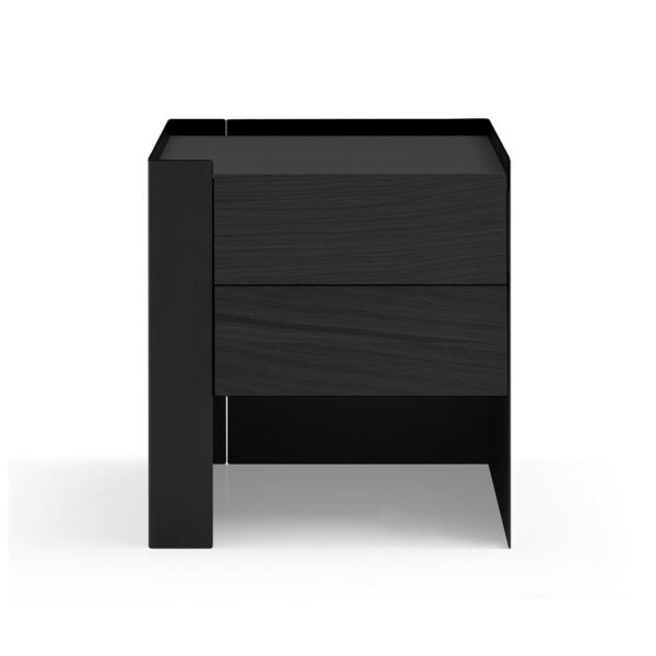 Tunica Bedside Table - Black Oak - Pair - Tommy Franks