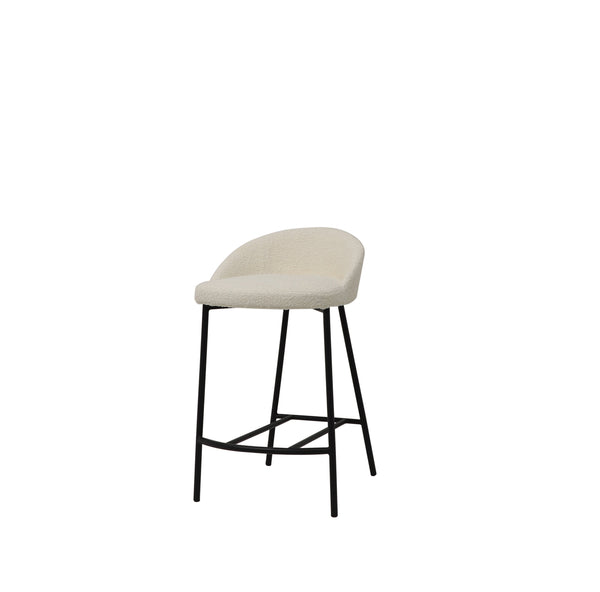 Tux Counter Stool - Chex Bouclé Polar - Tommy Franks