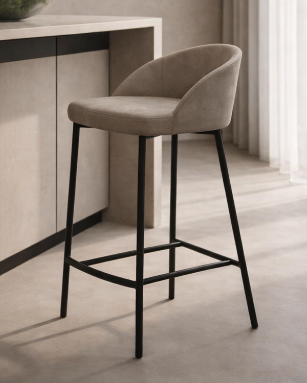 Tux Counter Stool - Taupe - Tommy Franks