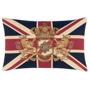 Union Jack Lion 46x32 Feather Filled Cushion