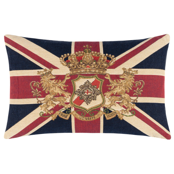 Union Jack Lion 46x32 Feather Filled Cushion