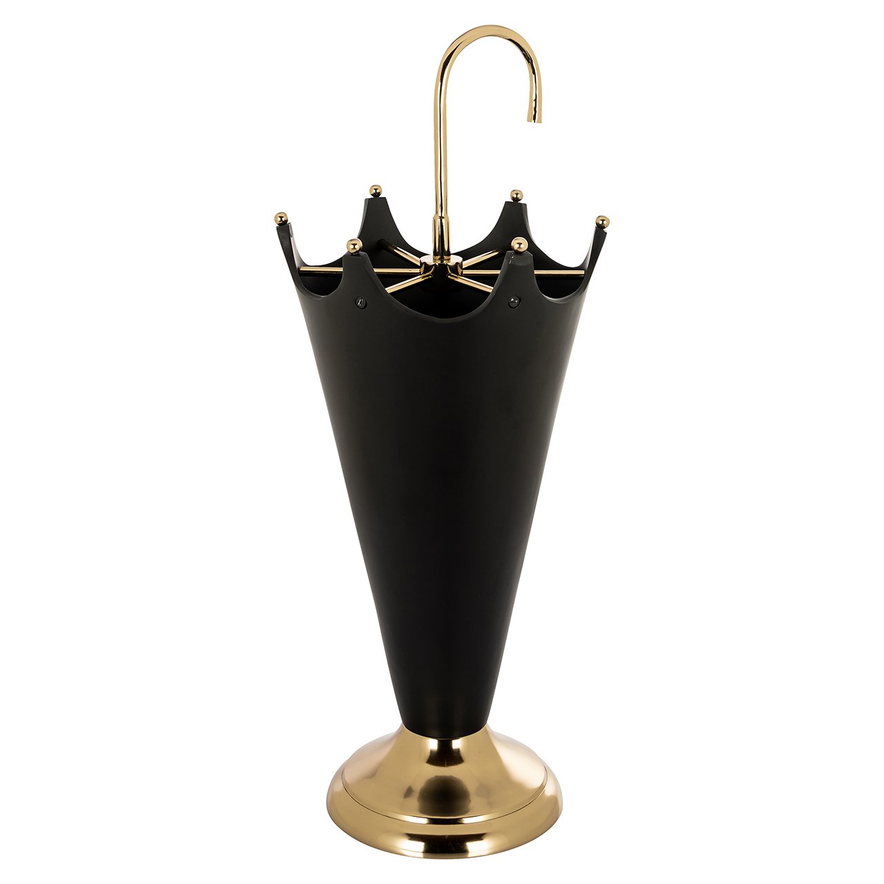 Umbrella stand Jytte (Black/gold)