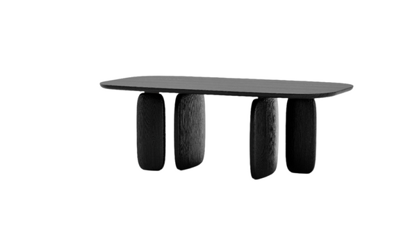 Underline 210 Dining Table - Black Oak - Tommy Franks
