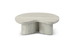 Lilac Coffee Table - Faux Travertine - Tommy Franks
