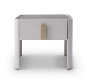 Polaris Bedside Table - Matte Beige - Tommy Franks