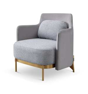 Gemma Lounge Chair - Grey - Tommy Franks