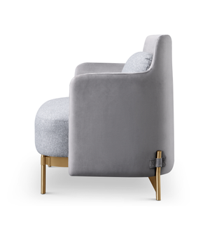 Gemma Lounge Chair - Grey - Tommy Franks