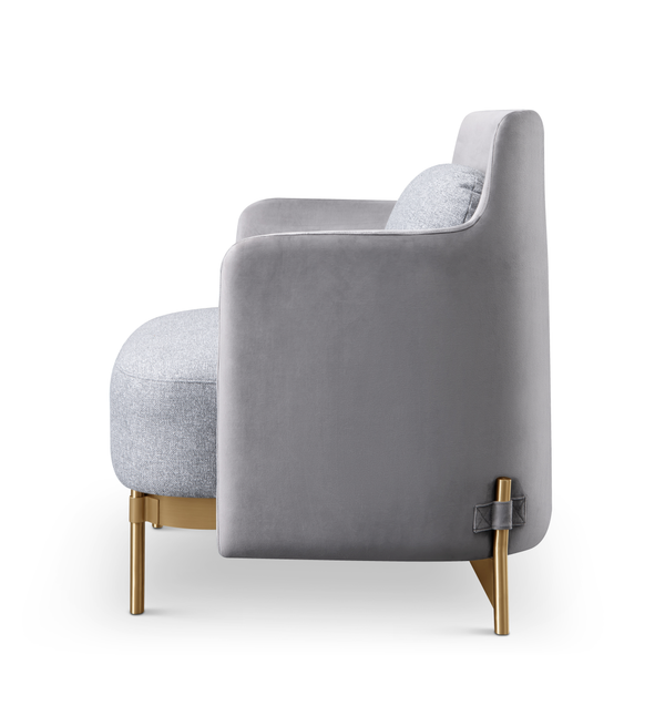 Gemma Lounge Chair - Grey - Tommy Franks