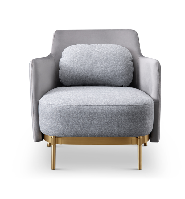 Gemma Lounge Chair - Grey - Tommy Franks