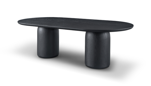 Basilca Dining Table 240 - Matte Black - Tommy Franks