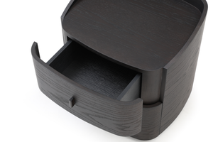 Vertu Bedside Table - Smoke Oak - Tommy Franks