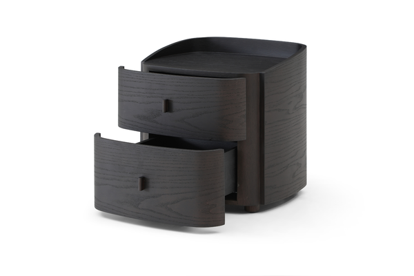 Vertu Bedside Table - Smoke Oak - Tommy Franks