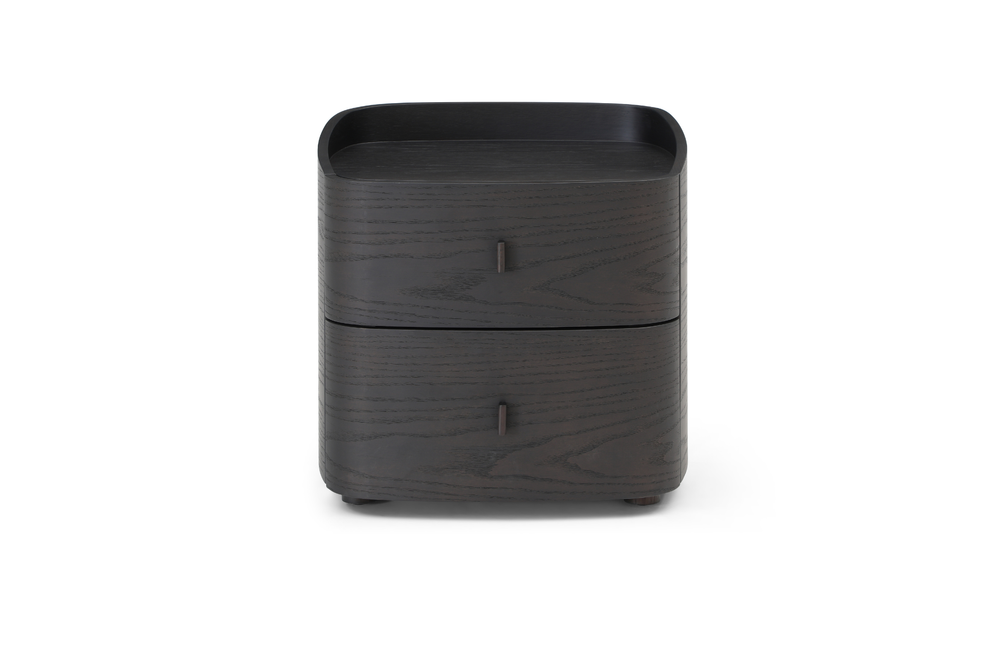 Vertu Bedside Table - Smoke Oak - Tommy Franks